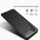 For Samsung Galaxy A32 4G Brushed Texture Carbon Fiber TPU Case(Black)