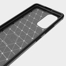 For Samsung Galaxy A32 4G Brushed Texture Carbon Fiber TPU Case(Black)