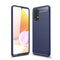 For Samsung Galaxy A32 4G Brushed Texture Carbon Fiber TPU Case(Navy Blue)