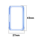 For Huawei Honor Band 6 Half Coverage PC Protective Case(Transparent Black)