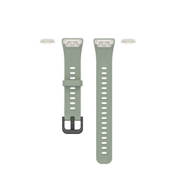 For Huawei Honor Band 6 TPU Watch Band, Size: One Size(Light Green)