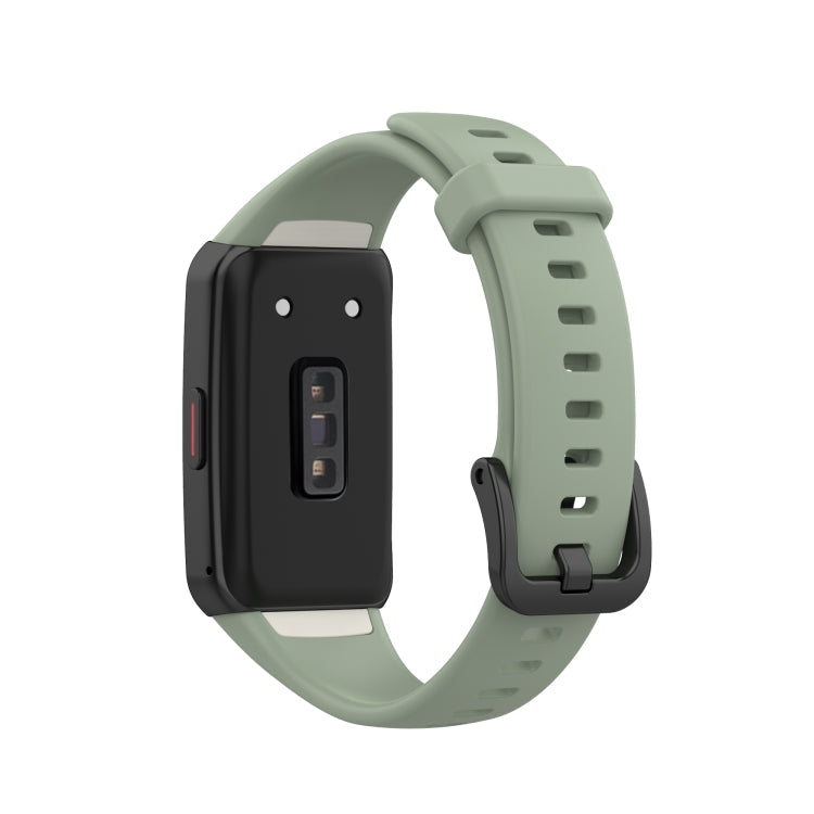For Huawei Honor Band 6 TPU Watch Band, Size: One Size(Light Green)