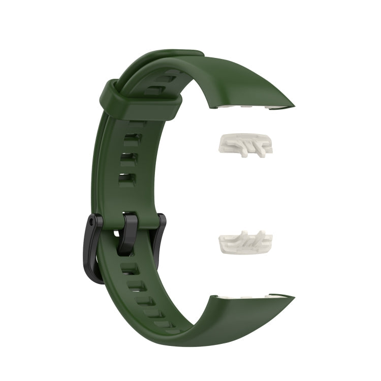 For Huawei Honor Band 6 TPU Watch Band, Size: One Size(Army Green)