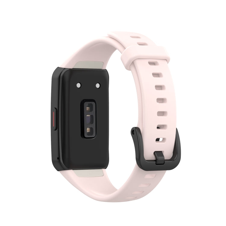 For Huawei Honor Band 6 TPU Watch Band, Size: One Size(Light Pink)