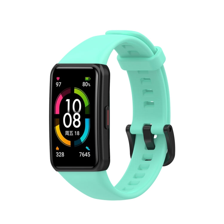 For Huawei Honor Band 6 TPU Watch Band, Size: One Size(Mint Green)