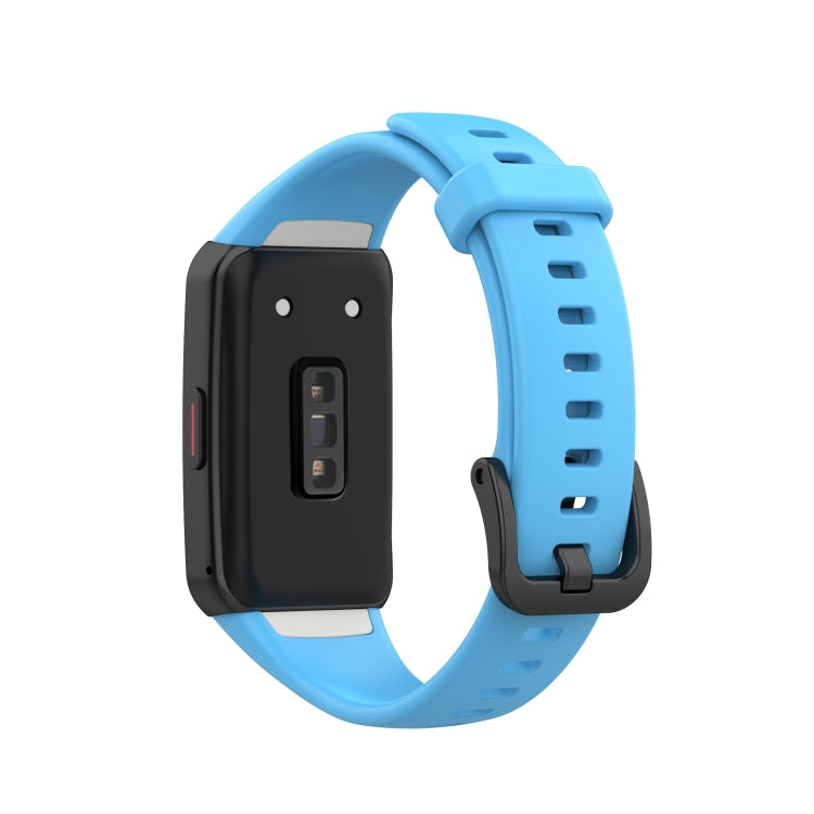 For Huawei Honor Band 6 TPU Watch Band, Size: One Size(Sky Blue)