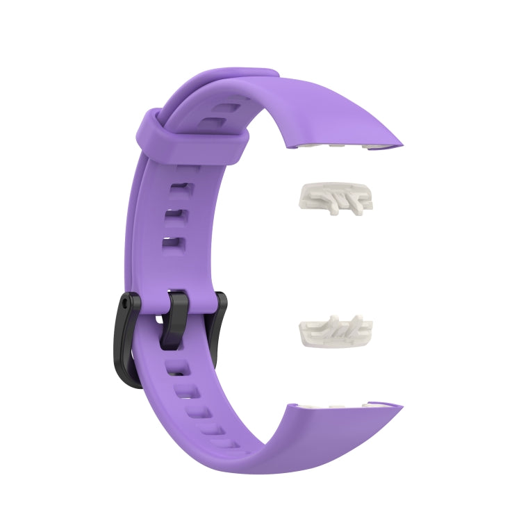For Huawei Honor Band 6 TPU Watch Band, Size: One Size(Purple)