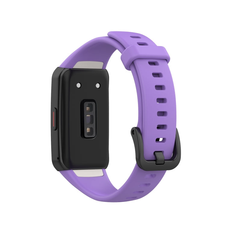 For Huawei Honor Band 6 TPU Watch Band, Size: One Size(Purple)