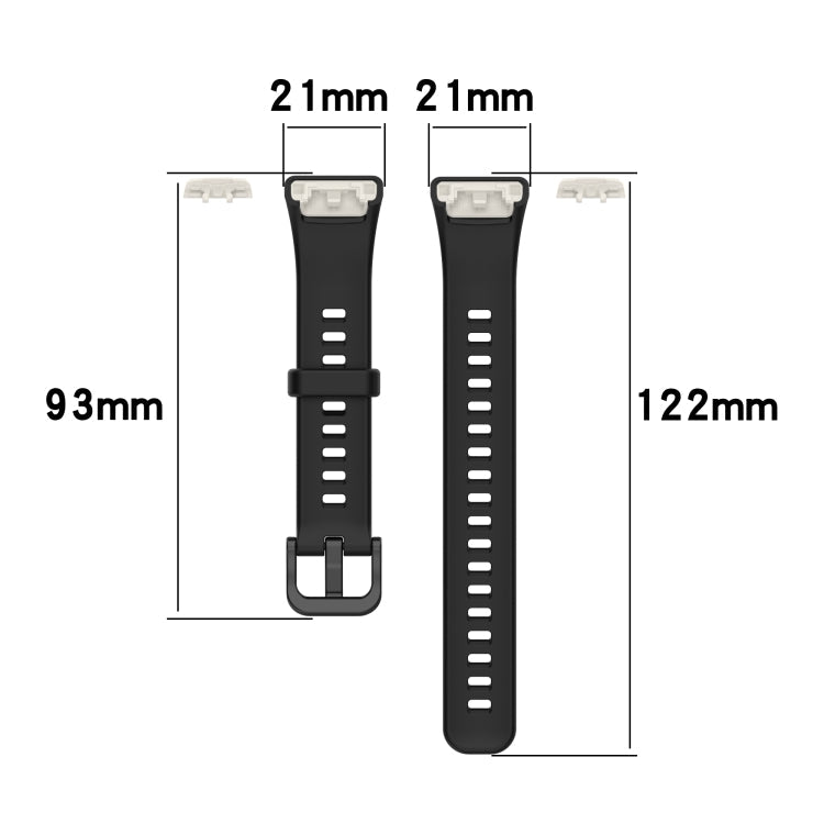 For Huawei Honor Band 6 TPU Watch Band, Size: One Size(Mint Green)