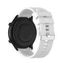 For Amazfit GTR 2e / GTR 2 22mm Silicone Watch Band with Silver Buckle(White)