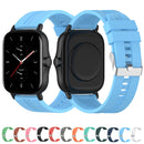 For Amazfit GTR 2e / GTR 2 22mm Silicone Watch Band with Silver Buckle(Cabernet Orange)