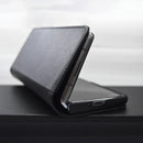 For Samsung Galaxy Z Fold2 5G Detachable Split Horizontal Flip Leather Case with Card Slots & Detachable Back Cover(Black)