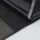 For Samsung Galaxy Z Fold2 5G Detachable Split Horizontal Flip Leather Case with Card Slots & Detachable Back Cover(Black)