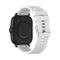 For Amazfit GTS 2e / GTS 2 20mm Silicone Watch Band with Silver Buckle(White)