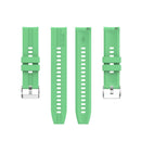 For Amazfit GTS 2e / GTS 2 20mm Silicone Watch Band with Silver Buckle(Mint Green)