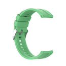 For Amazfit GTS 2e / GTS 2 20mm Silicone Watch Band with Silver Buckle(Mint Green)
