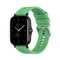 For Amazfit GTS 2e / GTS 2 20mm Silicone Watch Band with Silver Buckle(Mint Green)