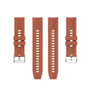 For Amazfit GTS 2e / GTS 2 20mm Silicone Watch Band with Silver Buckle(Cabernet Orange)
