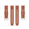 For Amazfit GTS 2e / GTS 2 20mm Silicone Watch Band with Silver Buckle(Cabernet Orange)