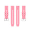 For Amazfit GTS 2e / GTS 2 20mm Silicone Watch Band with Silver Buckle(Pink)