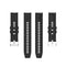 For Amazfit GTS 2e / GTS 2 20mm Silicone Watch Band with Silver Buckle(Black)