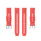 For Amazfit GTS 2e / GTS 2 20mm Silicone Watch Band with Silver Buckle(Red)