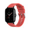 For Amazfit GTS 2e / GTS 2 20mm Silicone Watch Band with Silver Buckle(Red)