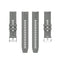 For Amazfit GTS 2e / GTS 2 20mm Silicone Watch Band with Silver Buckle(Grey)
