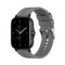 For Amazfit GTS 2e / GTS 2 20mm Silicone Watch Band with Silver Buckle(Grey)