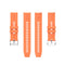 For Amazfit GTS 2e / GTS 2 20mm Silicone Watch Band with Silver Buckle(Vibrant Orange)