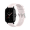 For Amazfit GTS 2e / GTS 2 20mm Silicone Watch Band with Silver Buckle(Sand Pink)