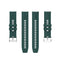 For Amazfit GTS 2e / GTS 2 20mm Silicone Watch Band with Silver Buckle(Dark Green)
