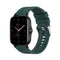 For Amazfit GTS 2e / GTS 2 20mm Silicone Watch Band with Silver Buckle(Dark Green)