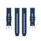 For Amazfit GTS 2e / GTS 2 20mm Silicone Watch Band with Silver Buckle(Dark Blue)
