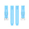 For Amazfit GTS 2e / GTS 2 20mm Silicone Watch Band with Silver Buckle(Sky Blue)