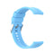 For Amazfit GTS 2e / GTS 2 20mm Silicone Watch Band with Silver Buckle(Sky Blue)