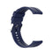 For Amazfit GTS 2e / GTS 2 20mm Silicone Watch Band with Silver Buckle(Midnight Blue)