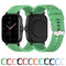 For Amazfit GTS 2e / GTS 2 20mm Silicone Watch Band with Silver Buckle(Black)
