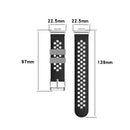 For Huawei Watch Fit 18mm Clasp Style Silicone Two-color Watch Band(Red+Black)