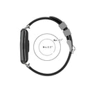 For Huawei Watch Fit 18mm Clasp Style Silicone Two-color Watch Band(Black+Green)