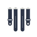 For Huawei Watch Fit 18mm Back Buckle Style Silicone Solid Color Watch Band(Navy Blue)