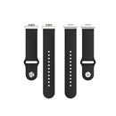 For Huawei Watch Fit 18mm Back Buckle Style Silicone Solid Color Watch Band(Black)