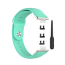 For Huawei Watch Fit 18mm Back Buckle Style Silicone Solid Color Watch Band(Lake Blue)