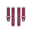 For Huawei Watch Fit 18mm Back Buckle Style Silicone Solid Color Watch Band(Wine Red)