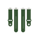For Huawei Watch Fit 18mm Back Buckle Style Silicone Solid Color Watch Band(Army Green)