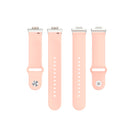 For Huawei Watch Fit 18mm Back Buckle Style Silicone Solid Color Watch Band(Light Pink)