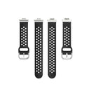 For Huawei Watch Fit 18mm Sport Style Silicone Solid Color Watch Band(Black)