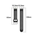 For Huawei Watch Fit 18mm Sport Style Silicone Solid Color Watch Band(Black)