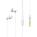 REMAX RM-588 In-Ear Stereo Sleep Earphone with Wire Control & MIC & Support Hands-free(White)