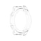 For Huawei Watch GT 2 Pro / GT 2 ECG Half Coverage Hollowed TPU Protective Case(Transparent White)